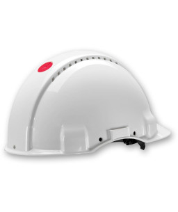 3M™ G3000NUV-VI Hard Hat Uvicator Ratchet Ventilated Plastic Sweatband White