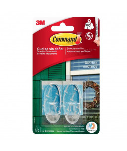 Command™ Outdoor Hooks Clear 17091AW