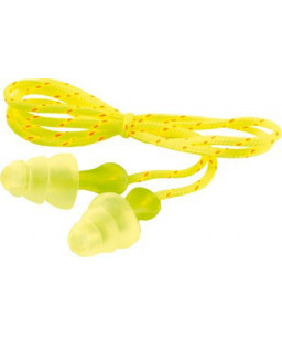3M™ E-A-R™ Tri-Flange Earplugs Cotton Cord 29db
