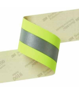 3M™ Scotchlite™  9687 Reflective Material, Yellow-Silver-Yellow, 50.8mm x 1M
