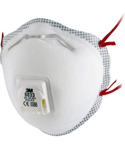 3M™ Μάσκα Σωματιδίων Μίας Χρήσης Με Βαλβίδα 8833 FFP3