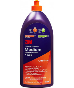 3M™ Perfect-It™ Gelcoat Medium Cutting Compound + Wax, 946 ml, 36106E
