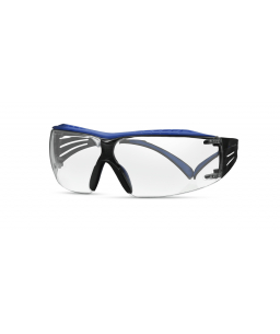 3M™ SecureFit™ 400 Series Safety Glasses SF401XSGAF-BLU, Blue/Gray, Clear Scotchgard™ Anti-Fog/Anti-Scratch Lens