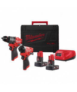 MILWAUKEE 4933480587 M12 FPP2A2-402X HAMMER DRILL + IMPACT DRIVER