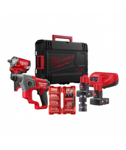 MILWAUKEE 4933481029 M12 FPP2BP-602X ROTTARY HAMMER + IMPACT WRENCH