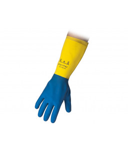 REFLEXX R94 BICOLOR Γάντια Latex Νεοπρενίου - επαναχρησιμοποιούμενα- Χρώμα: Μπλε - Κίτρινο